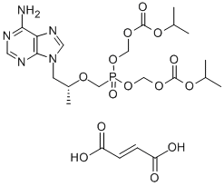 202138-50-9   富马酸替诺福韦酯   Tenofovir disoproxil fumarate