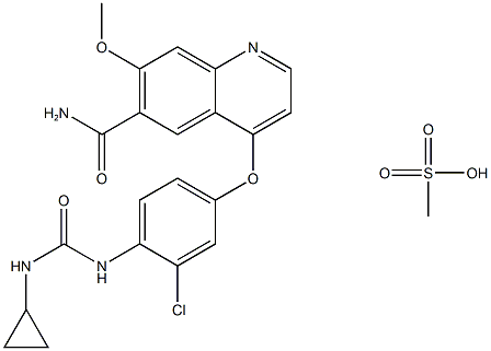 857890-39-2    乐法替尼甲磺酸盐    lenvatinib Mesylate