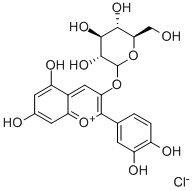 7084-24-4  矢车菊素-3-O-葡萄糖苷  KUROMANIN CHLORIDE