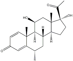 6870-94-6    氟甲松龙相关物质A  Pregna-1,4-diene-3,20-dione,11,17-dihydroxy-6-methyl-, (6a,11b)-