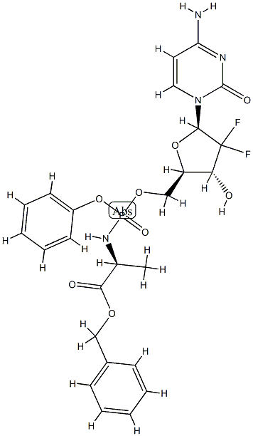 840506-29-8    N-(2'-脱氧-2',2'-二氟-P-苯基-5'-胞苷酰)-L-丙氨酸苄酯    Acelarin