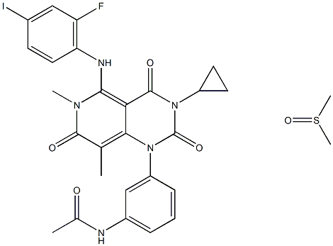 1187431-43-1  曲美替尼二甲亚砜  GSK1120212 (DMSO solvate)