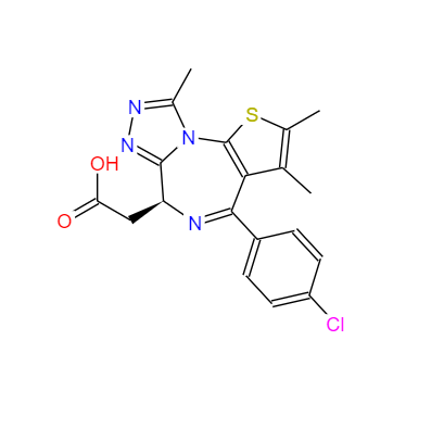 CAS：202592-23-2，(6S)-4-(4-氯苯基)-2,3,9-三甲基-6H-噻吩并[3,2-F][1,2,4]噻唑并[4,3-A][1,4]二氮杂卓-6-乙酸 