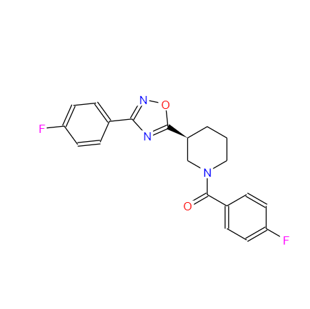 CAS：851881-60-2，(S)-(4-氟苯基)-{3-[3-(4-氟苯基)-[1,2,4]二唑-5-基]哌啶-1-基}甲酮 