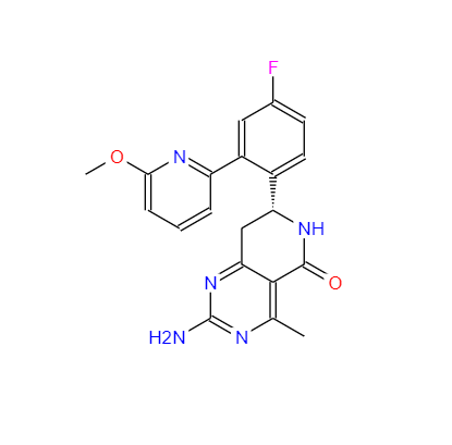 CAS：934343-74-5，(R)-2-氨基-7-(4-氟-2-(6-甲氧基吡啶-2-基)苯基)-4-甲基-7,8-二氢吡啶并[4,3-d]嘧啶-5(6H)-酮 