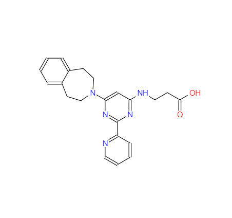 CAS：1373422-53-7，N-[2-(2-吡啶基)-6-(1,2,4,5-四氢-3H-3-苯并氮杂卓-3-基)-4-嘧啶基]-BETA-丙氨酸 