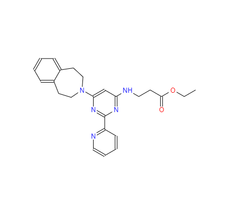 CAS：1373423-53-0，N-[2-(2-吡啶基)-6-(1,2,4,5-四氢-3H-3-苯并氮杂卓-3-基)-4-嘧啶基]-BETA-丙氨酸乙酯 