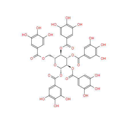 CAS：14937-32-7，β-五没食子酰葡萄糖