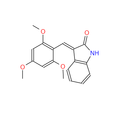 CAS：186611-52-9，3-(2,4,6-三甲氧基苯亚甲基)吲哚啉-2-酮 