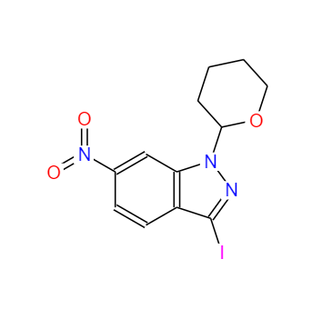 CAS：886230-74-6，3-碘-6-硝基-1-(四氢-2H-吡喃-2-基)-1H-吲唑
