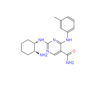 CAS：1194961-19-7，2-((((1R,2S)-2-氨基环己基)氨基)-4-(间甲苯基氨基)嘧啶-5-羧酰胺 