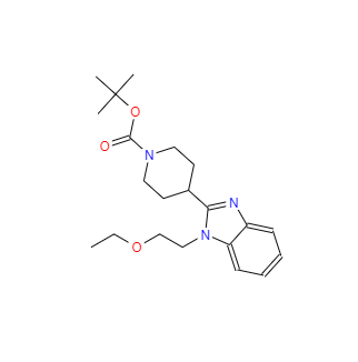 CAS：1181267-36-6，4-[1-(2-乙氧基乙基)-1H-苯并咪唑-2-基]-1-哌啶羧酸叔丁酯 