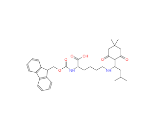 CAS：204777-78-6，N-芴甲氧羰基-N'-[1-(4,4-二甲基-2,6-二氧代环己基亚甲基)-3-甲基丁基]-L-赖氨酸