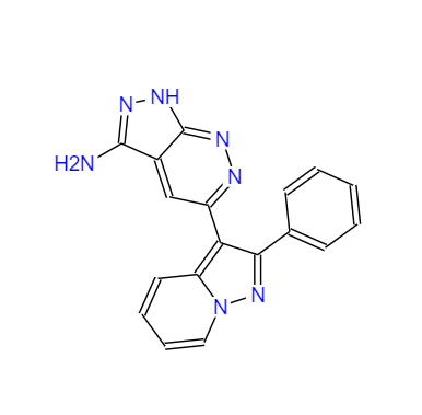 CAS：865362-74-9，5-(2-苯基吡唑并[1,5-a]吡啶-3-基)-1H-吡唑并[3,4-c]哒嗪-3-胺