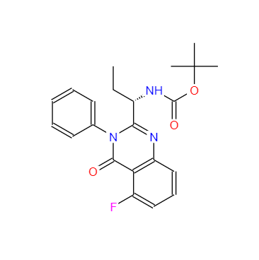 CAS：870281-85-9，(S)-叔丁基(1-(5-氟-4-氧代-3-苯基-3,4-二氢喹唑啉-2-基)丙基)氨基甲酸酯