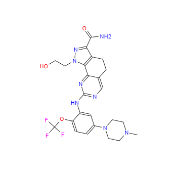 CAS：1034616-18-6，4,5-二氢-1-(2-羟基乙基)-8-[[5-(4-甲基-1-哌嗪基)-2-(三氟甲氧基)苯基]氨基]-1H-吡唑并[4,3-H]喹唑啉-3-甲酰胺