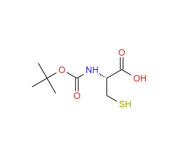 CAS：20887-95-0，(R)-2-((叔丁氧羰基)氨基)-3-巯基丙酸 
