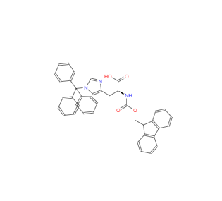 CAS： 109425-51-6，N-(9-芴甲氧羰基)-N'-三苯甲基-L-组氨酸