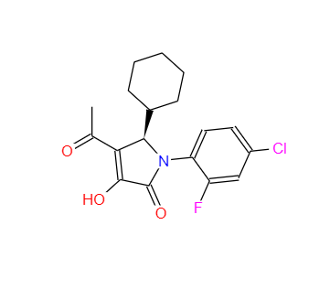 CAS：512177-83-2，(5R)-4-乙酰基-1-(4-氯-2-氟苯基)-5-环己基-1,5-二氢-3-羟基-2H-吡咯-2-酮