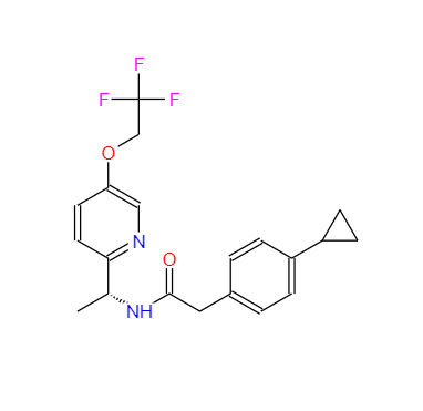 CAS：953778-63-7，2(4-环丙基苯基)-N[(1R)- 1 -[5 -(2,2,2-三氟乙氧基)吡啶-2-基]乙基]乙酰胺