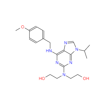 CAS：199986-75-9，2,2'-((9-异丙基-6-((4-甲氧基苄基)氨基)-9H-嘌呤-2-基)氮烷二基)二乙醇