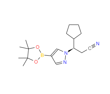CAS：1146629-84-6，(BETAR)-BETA-环戊基-4-(4,4,5,5-四甲基-1,3,2-二氧杂硼杂环戊烷-2-基)-1H-吡唑-1-丙腈