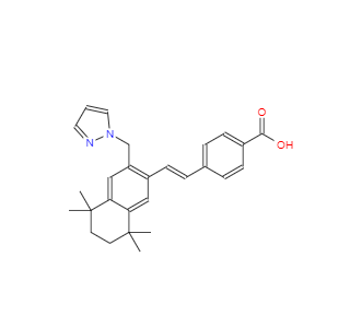 CAS：410528-02-8，4-[(1E)-2-[5,6,7,8-四氢-5,5,8,8-四甲基-3-(1H-吡唑-1-基甲基)-2-萘基]乙烯基]苯甲酸 