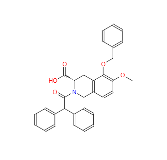 CAS：1316755-16-4，(S)-5-(苄氧基)-2-(2,2-二苯乙酰基)-6-甲氧基-1,2,3,4-四氢异喹啉-3-羧酸