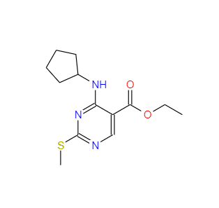 CAS：211245-62-4，4-环戊基氨基-2-甲硫基嘧啶-5-羧酸乙酯 