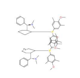 CAS：494227-37-1，(S,S)-(-)-2,2'-双[-(N,N-二甲胺苯基甲基-1,1'-双二(3,5-二甲基-4-甲氧基苯基)磷]二茂铁