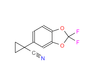 CAS：862574-87-6，1-(2,2-二氟苯并二氧代-5-基)环丙烷甲腈 